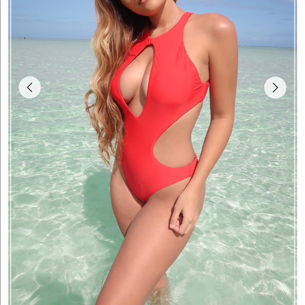 F21 Cut Out One Piece Swim